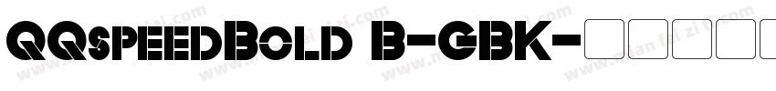 QQspeedBold B-GBK字体转换